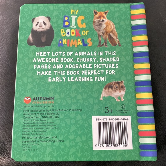 My Big Book of Animals. April 2003 First Edition - Picture 3 of 7